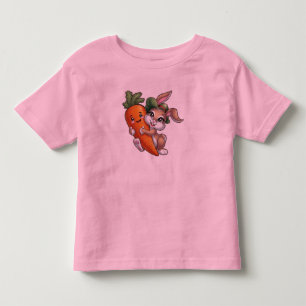 Happy Bunny mit einer riesigen Karotte Kleinkind T-shirt