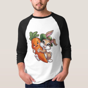 Happy Bunny mit einer riesigen Karotte T-Shirt