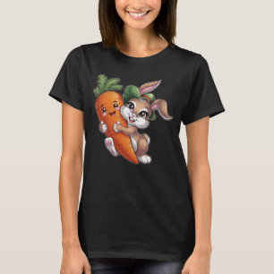 Happy Bunny mit einer riesigen Karotte T-Shirt