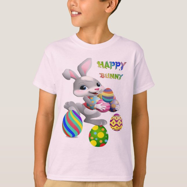 Happy Bunny T-Shirt (Vorderseite)
