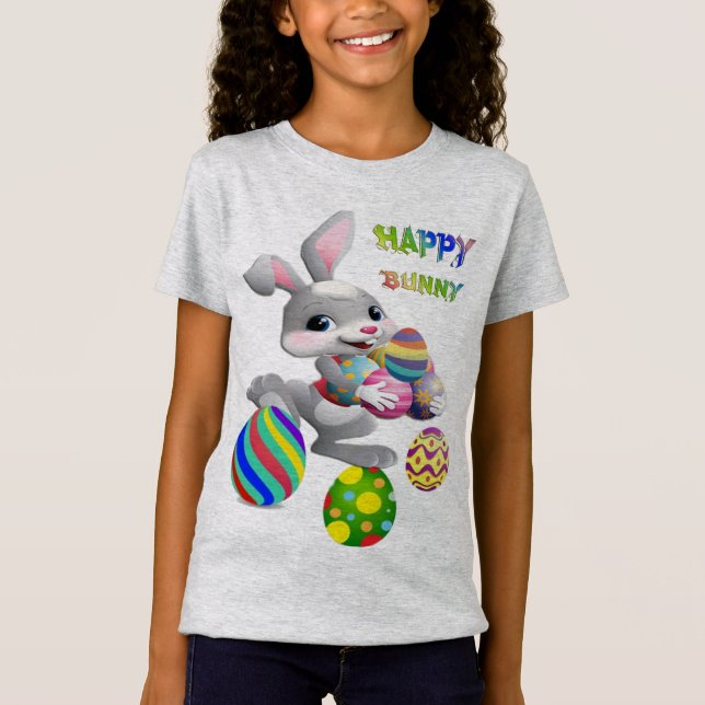 Happy Bunny T-Shirt (Vorderseite)