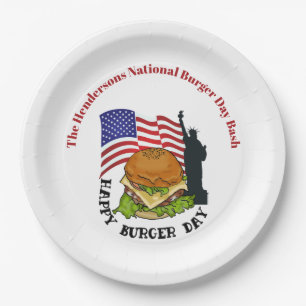 Happy Burger Day personalisiert Paper Teller
