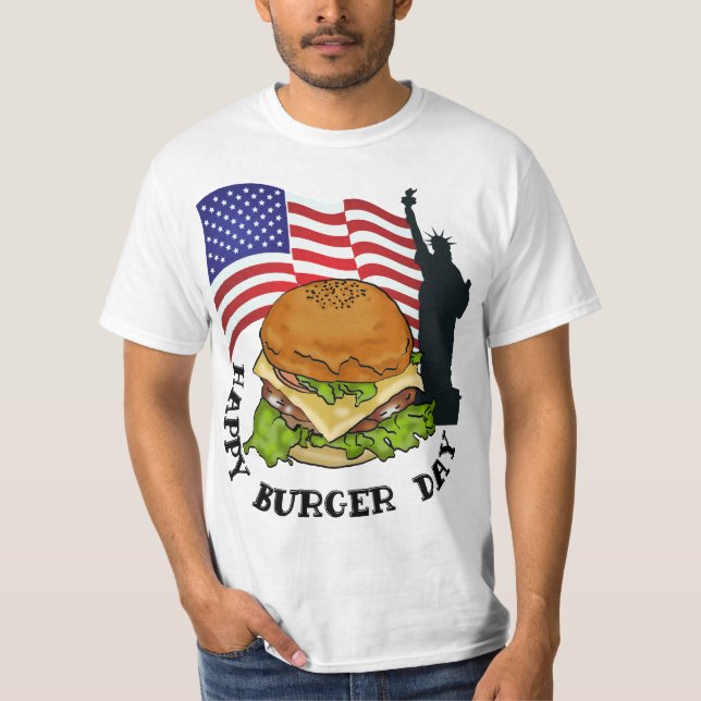 Happy Burger Day T - Shirt (Vorderseite)