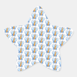 Happy Butterfly Baby Shower Stickers