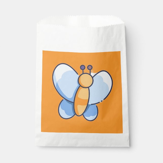 Happy Butterfly BabyShower Fevor Bags Geschenktütchen (Vorderseite)