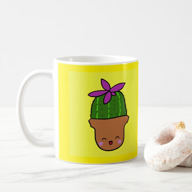 Happy Cacti Tasse (Mit Donut)