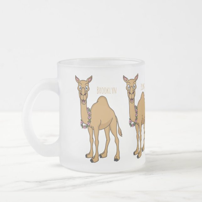 Happy Camel Cartoon Illustration Mattglastasse (Links)