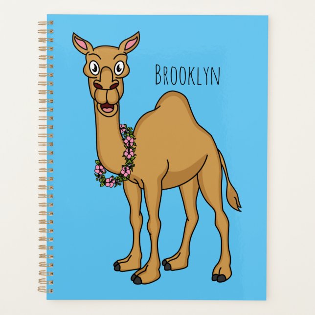 Happy Camel Cartoon Illustration Planer (Vorderseite)
