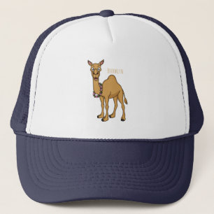 Happy Camel Cartoon Illustration Truckerkappe