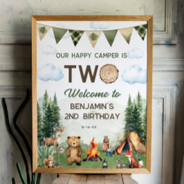 Happy Camper 2e Anniversaire 18x24 Welcome Poster