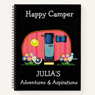 Happy Camper Adventures and Aspirations Journal Notizbuch