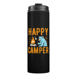 Happy Camper Bär - Urlaub Campi Thermosbecher