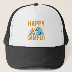 Happy Camper Bär - Urlaub Campi Truckerkappe