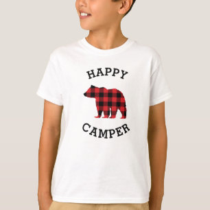 Happy Camper Bären Silhouette Kinder T - Shirt