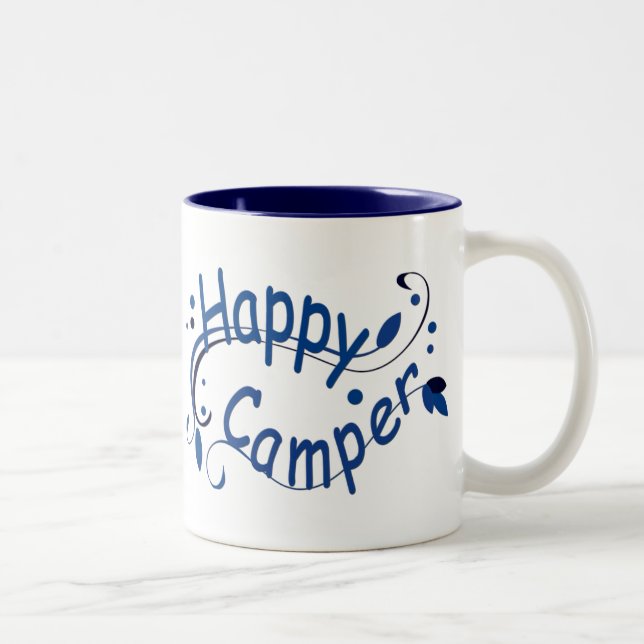Happy Camper Blue Tasse (Rechts)
