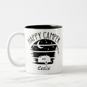 Happy Camper Café Mug Personnalisé