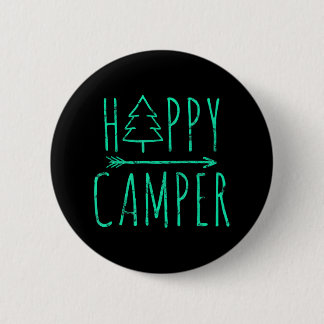 Happy Camper Camping Button