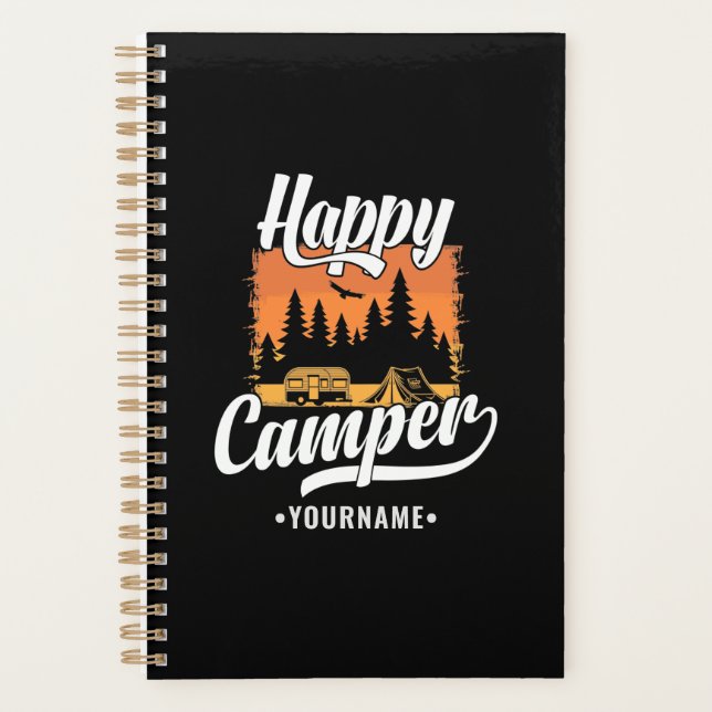 Happy Camper Camping Randonnée Voyage Caravan Life (Devant)