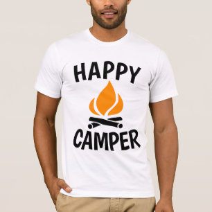 HAPPY CAMPER, Camping T - Shirt