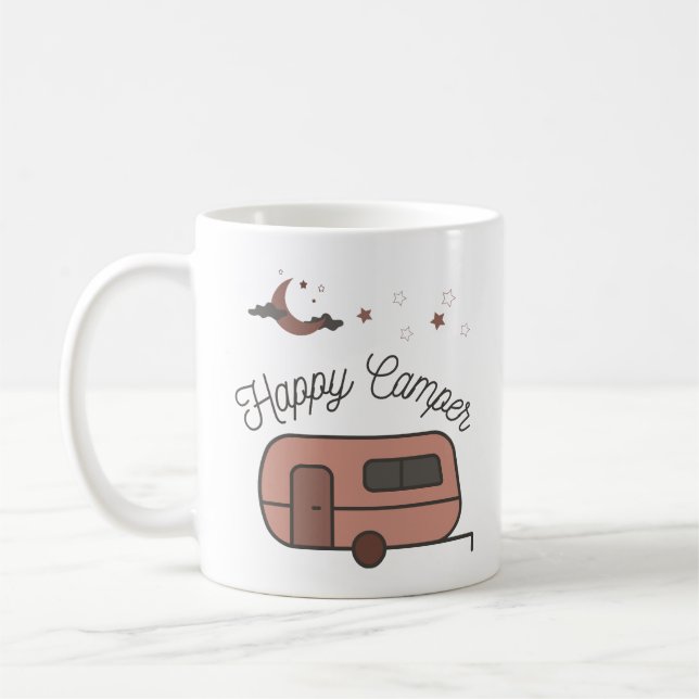 Happy Camper Coffee Tasse (Links)