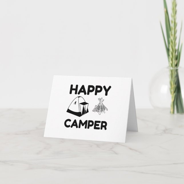 HAPPY CAMPER DANKESKARTE (Vorderseite)