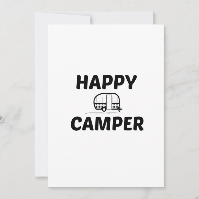 HAPPY CAMPER DANKESKARTE (Vorderseite)