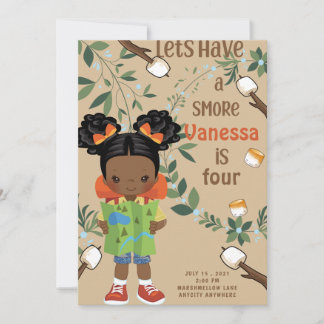 Happy Camper Différentes Invitation Anniversaire C
