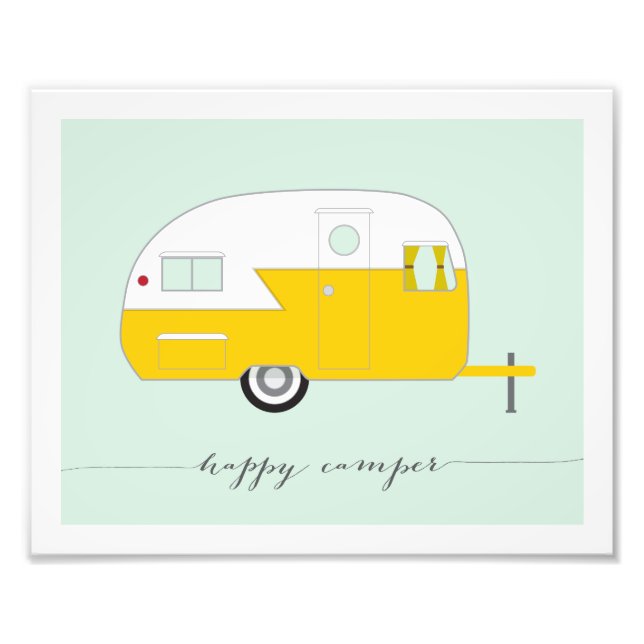 Happy Camper Foto Print (Vorne)