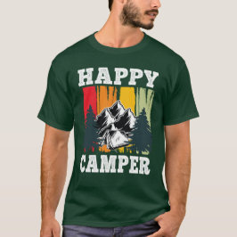 Happy Camper Funny Camping Cool Wandergrafik T-Shirt