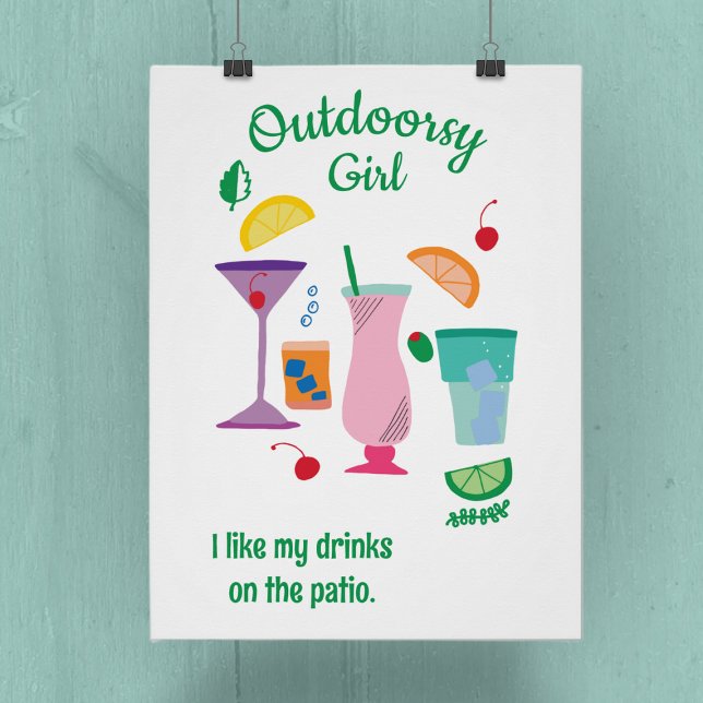 Happy Camper Glampers Cocktails Poster (Von Creator hochgeladen)