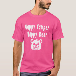 Happy Camper Happy Bear Funny T-Shirt