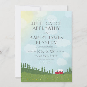 Happy Camper Hochzeit in Urlaubsort Camping