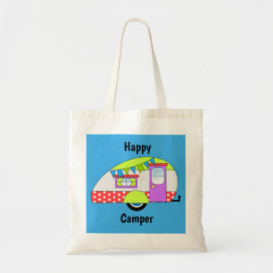 Happy Camper Illustration Tragetasche