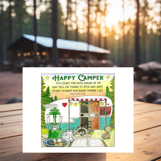 Happy Camper Inspiration Postkarte (Von Creator hochgeladen)
