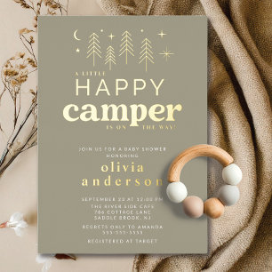 Happy Camper Kinderdusche Einladung