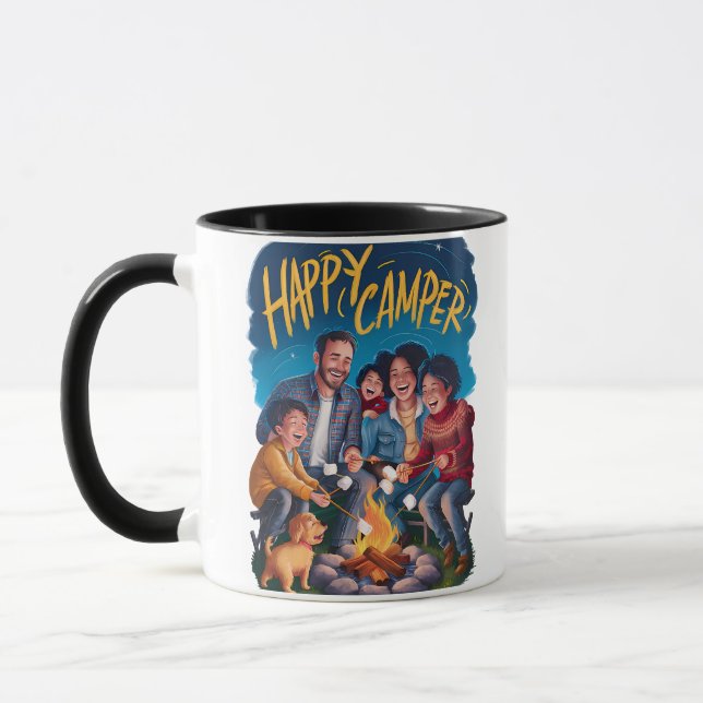 Happy Camper Kleinkind T - Shirt (3) Tasse (Links)