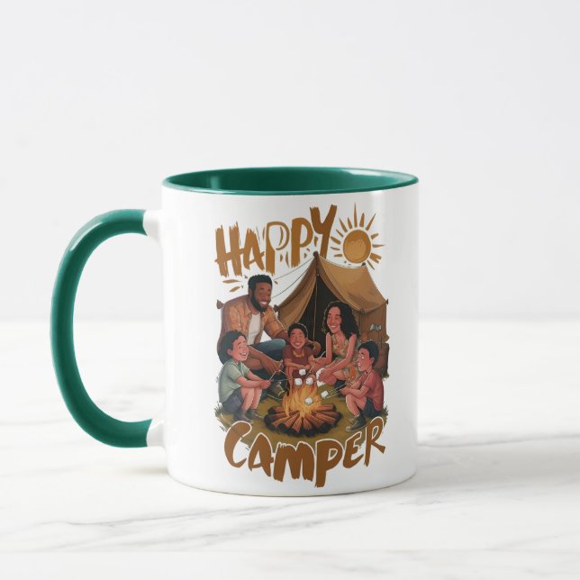 Happy Camper Kleinkind T - Shirt (5) Tasse (Links)
