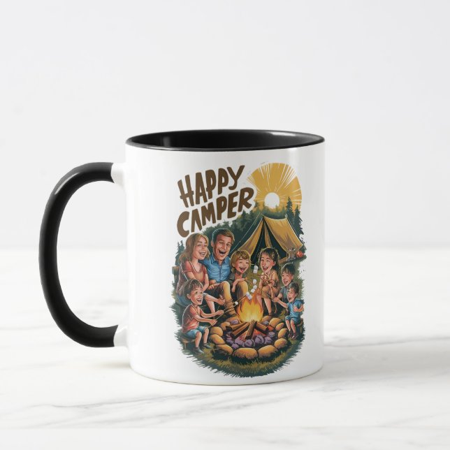 Happy Camper Kleinkind T - Shirt (6) Tasse (Links)