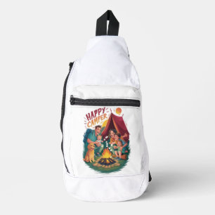 Happy Camper Kleinkind T - Shirt (7) Crossbody Bag