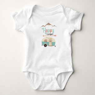 Happy Camper Niedlich Retro RV Baby Strampler