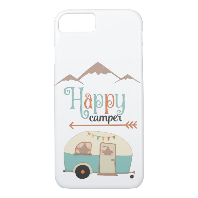 Happy Camper Niedlich Retro RV Case-Mate iPhone Hülle (Rückseite)