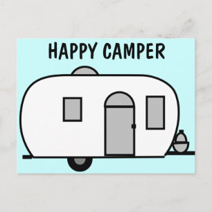 Happy Camper Postcard Postkarte