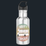 Happy Camper Rainbow RV Sunset Motorhome RV Edelstahlflasche<br><div class="desc">Hey,  glückliche Campers! Mit dieser Süßwasserflasche auf die Straße mit einem Vintagen Retro-Camper. Passen Sie es an,  indem Sie Ihren eigenen Text hinzufügen. Karo meinen Shop für mehr!</div>