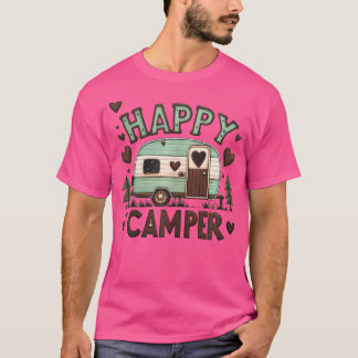 Happy Camper Retro Nostalgische Liebe Niedliches H T-Shirt