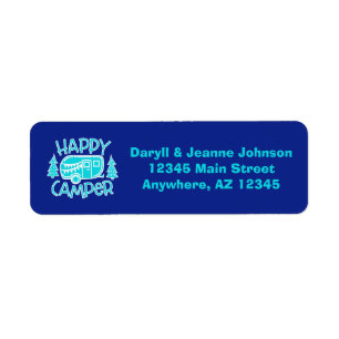 Happy Camper RV Camping Motorhome Rücksendeadresse