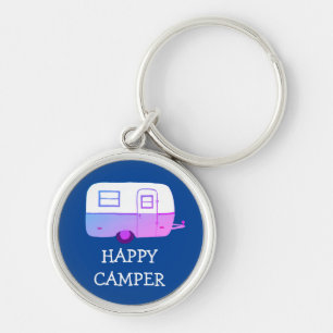 HAPPY CAMPER RV Motorhome Camping Anhänger CUSTOM Schlüsselanhänger