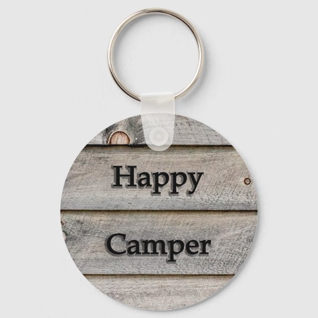 Happy Camper Schlüsselanhänger (Vorderseite)