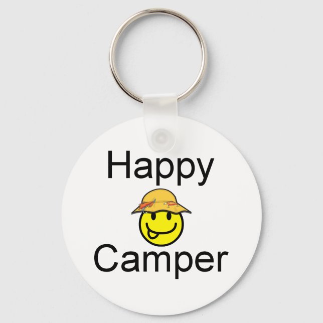 Happy Camper Schlüsselanhänger (Vorderseite)