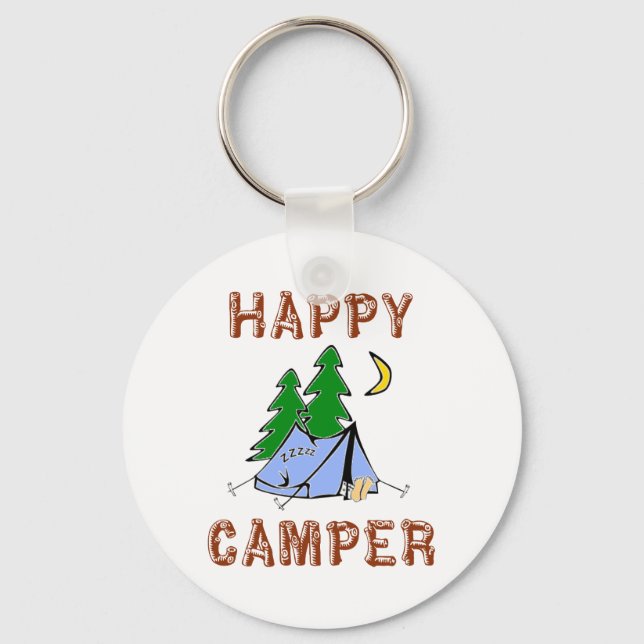 HAPPY CAMPER SCHLÜSSELANHÄNGER (Vorderseite)