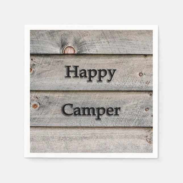 Happy Camper Serviette (Vorderseite)